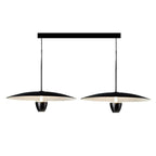 Modern Black Metal LED Island Pendant Light for Kitchen Area