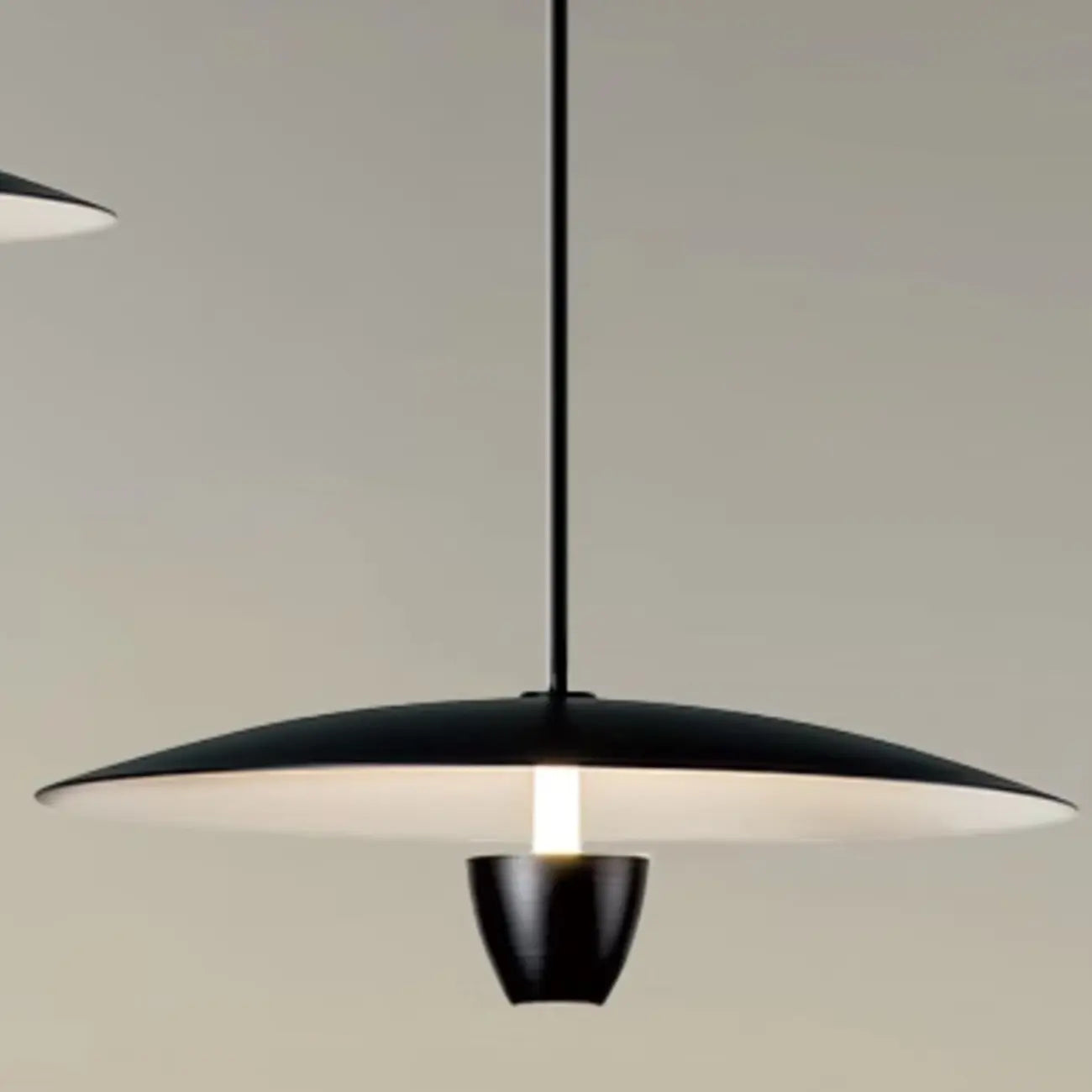 Modern Black Metal LED Island Pendant Light for Kitchen Area