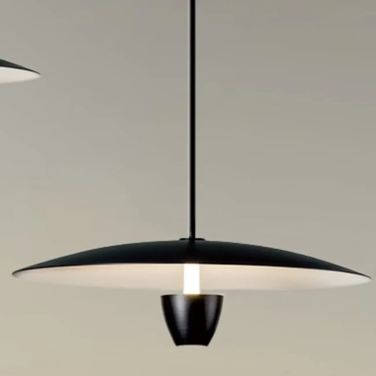 Modern Black Metal LED Island Pendant Light for Kitchen Area