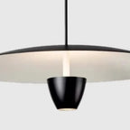 Modern Black Metal LED Island Pendant Light for Kitchen Area