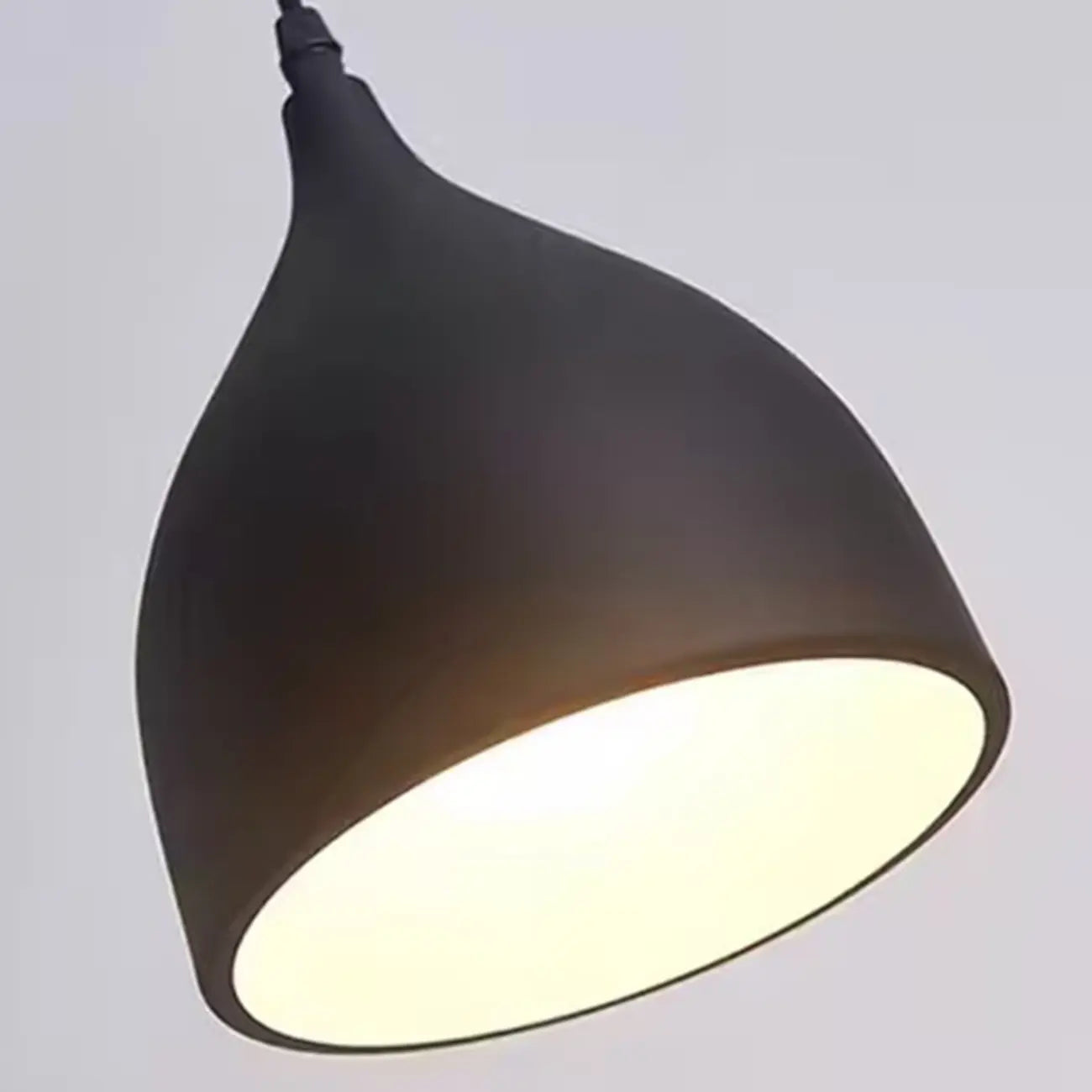 3-Light Modern Metal White Cone Island Pendant Light for Kitchen