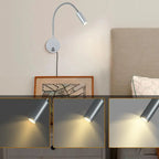 Third Gear Dimming Metal Hose Swing Arm Wall Light