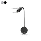 Third Gear Dimming Metal Hose Swing Arm Wall Light