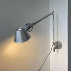 Industrial Aluminum Shade Swing Arm Wall Light