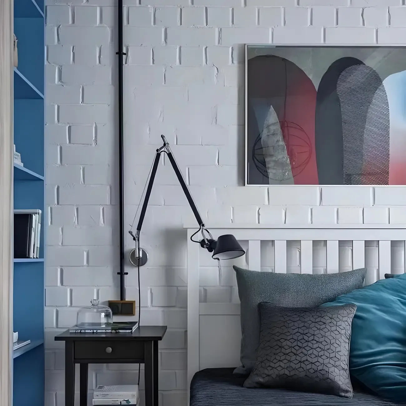 Industrial Aluminum Shade Swing Arm Wall Light