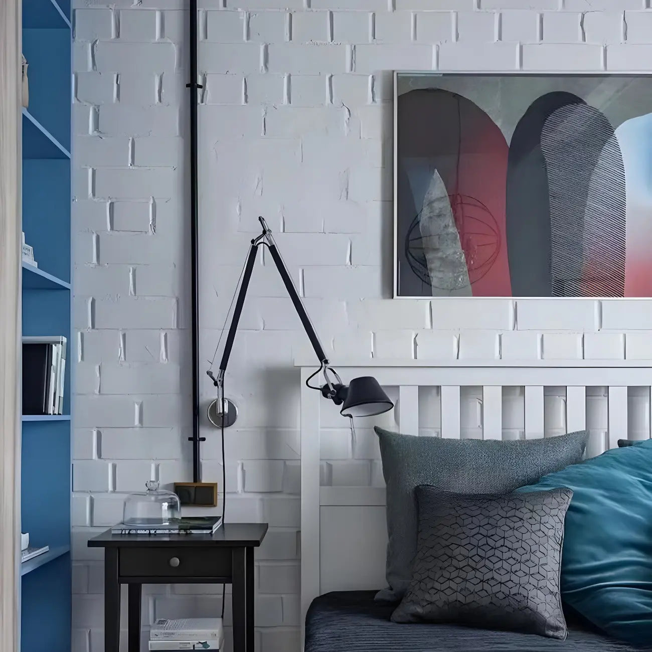 Industrial Aluminum Shade Swing Arm Wall Light