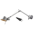 Industrial Aluminum Shade Swing Arm Wall Light