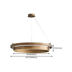Modern Brass Elegant Ring Chandelier with Dimmable LED