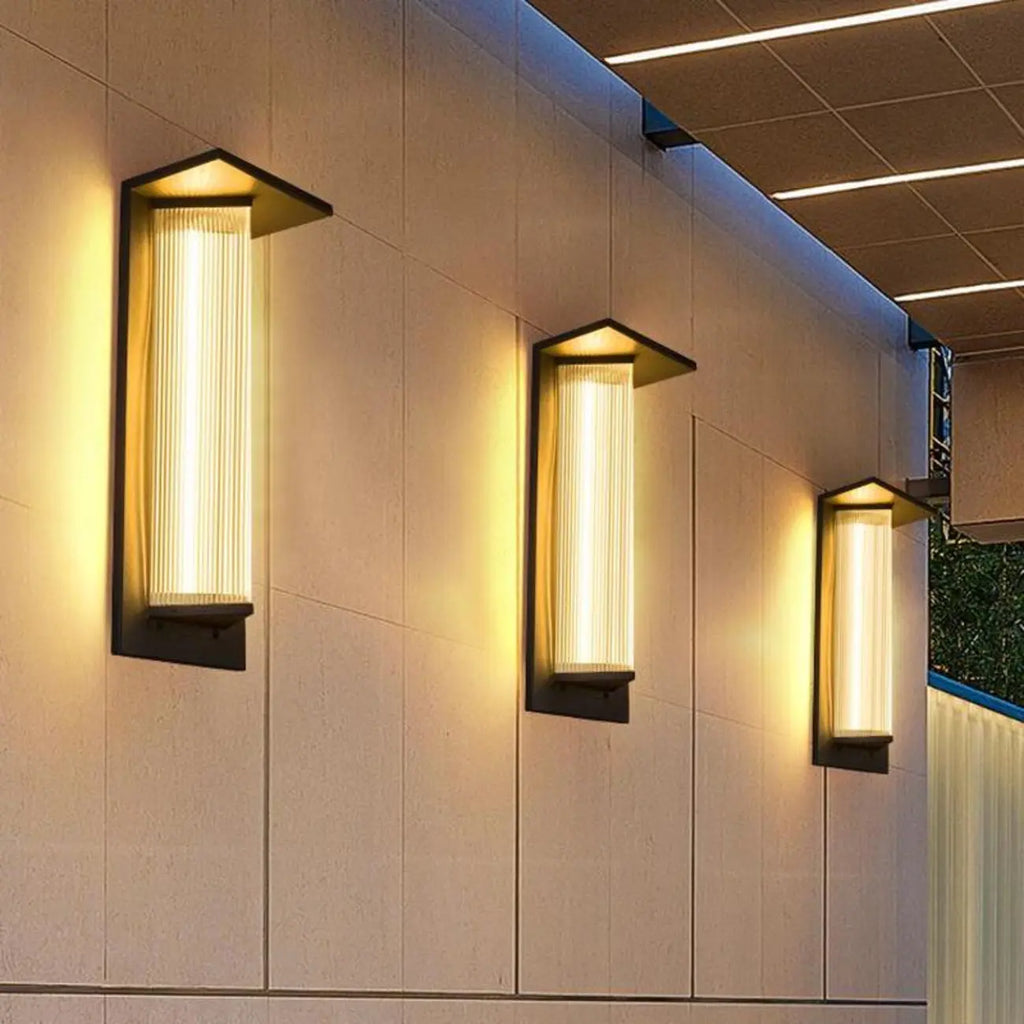 Modern Triangle Shade LED Outdoor Wall Light