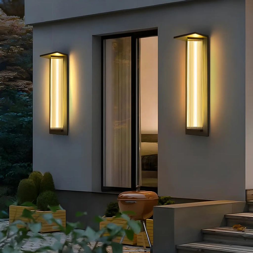 Modern Triangle Shade LED Outdoor Wall Light