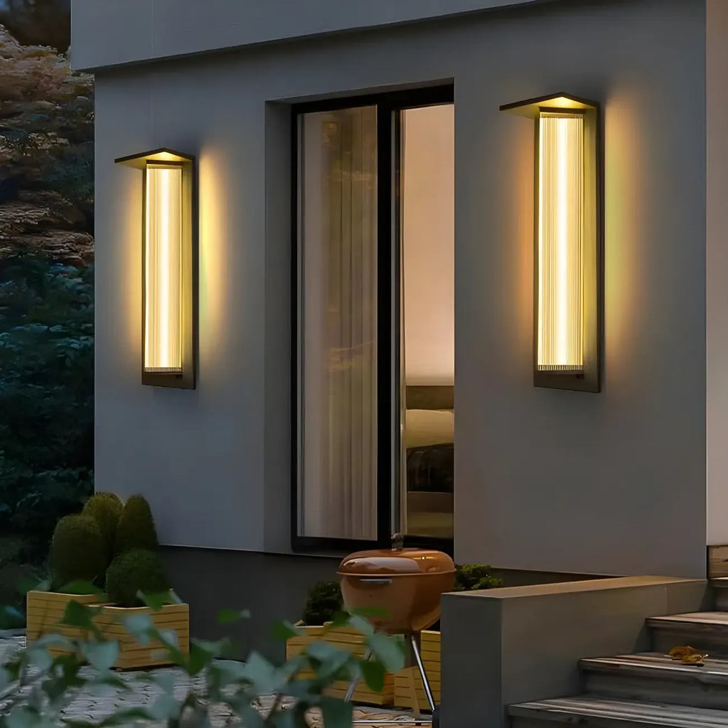 Modern Triangle Shade LED Outdoor Wall Light
