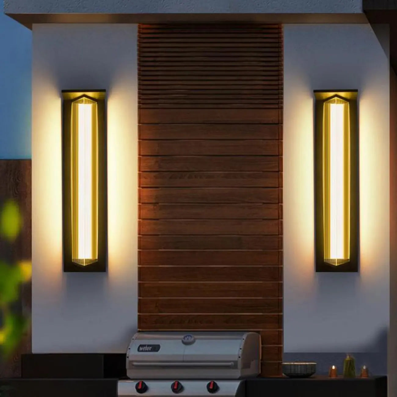 Modern Triangle Shade LED Outdoor Wall Light