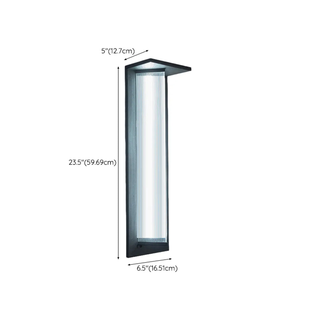 Modern Triangle Shade LED Outdoor Wall Light