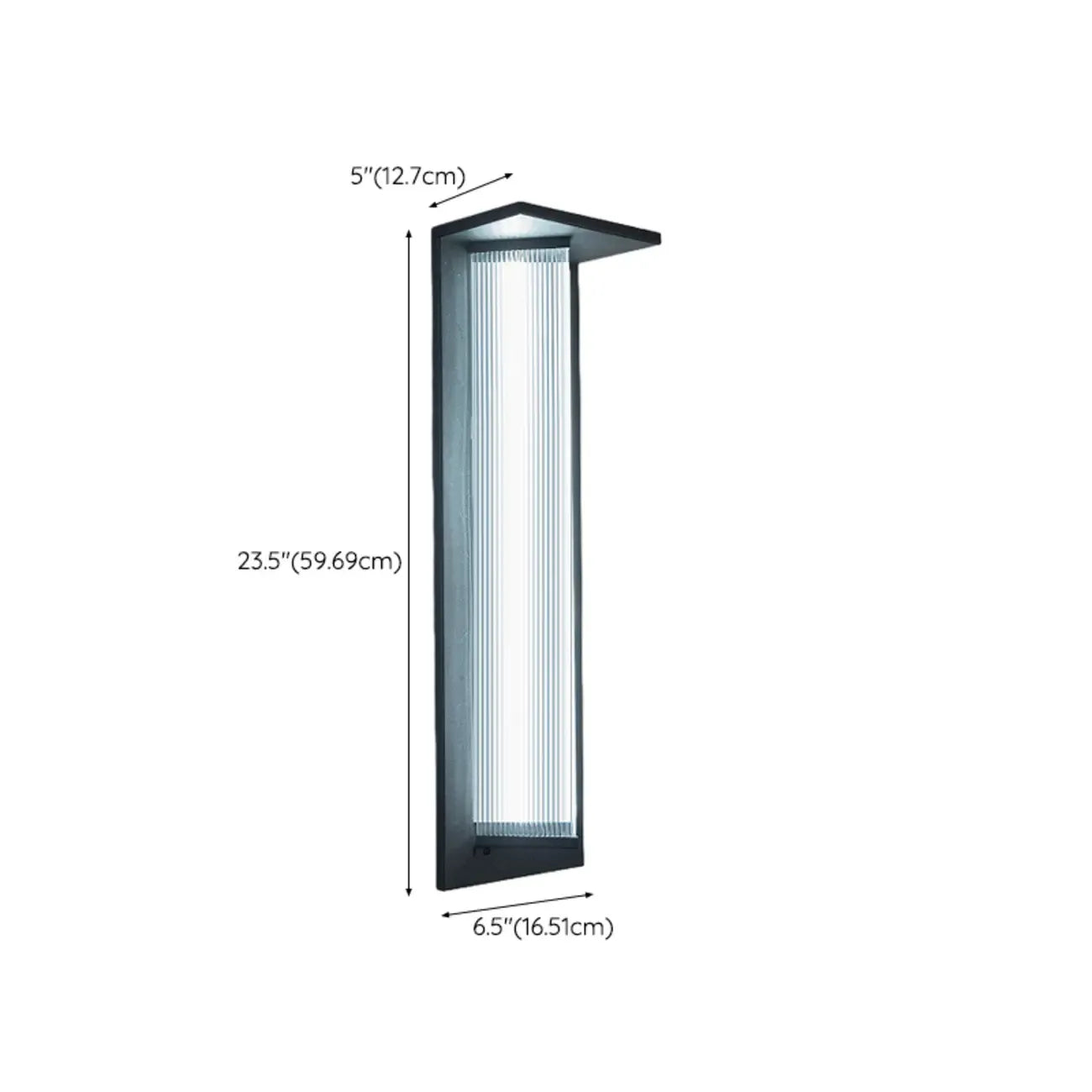 Modern Triangle Shade LED Outdoor Wall Light