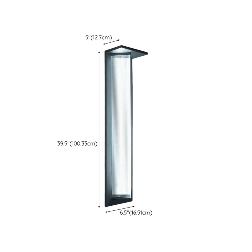 Modern Triangle Shade LED Outdoor Wall Light