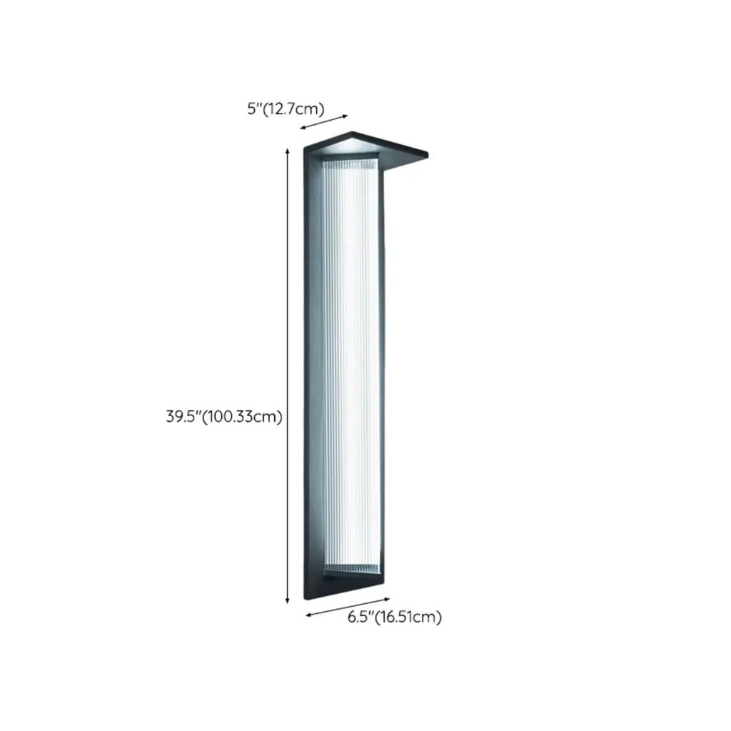 Modern Triangle Shade LED Outdoor Wall Light