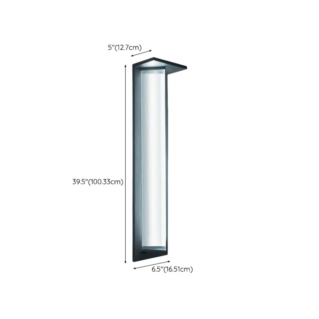 Modern Triangle Shade LED Outdoor Wall Light