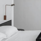 1-Light Black Metal Hardwired Small Swing Arm Wall Light