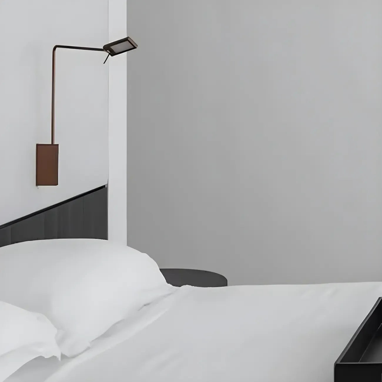 1-Light Black Metal Hardwired Small Swing Arm Wall Light