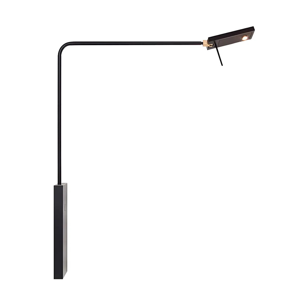 1-Light Black Metal Hardwired Small Swing Arm Wall Light