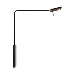 1-Light Black Metal Hardwired Small Swing Arm Wall Light