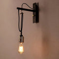 Industrial Metal Black Swing Arm Wall Light
