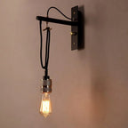 Industrial Metal Black Swing Arm Wall Light