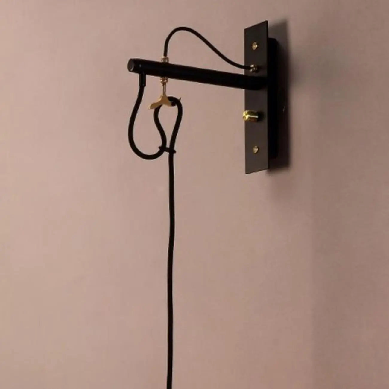 Industrial Metal Black Swing Arm Wall Light