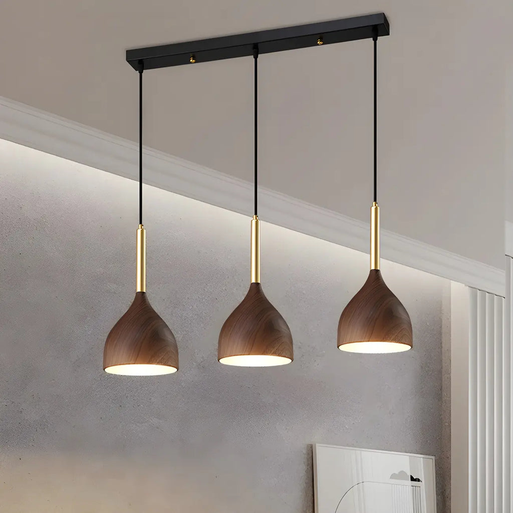 3-Light Modern Adjustable Length Island Pendant Light for Kitchen