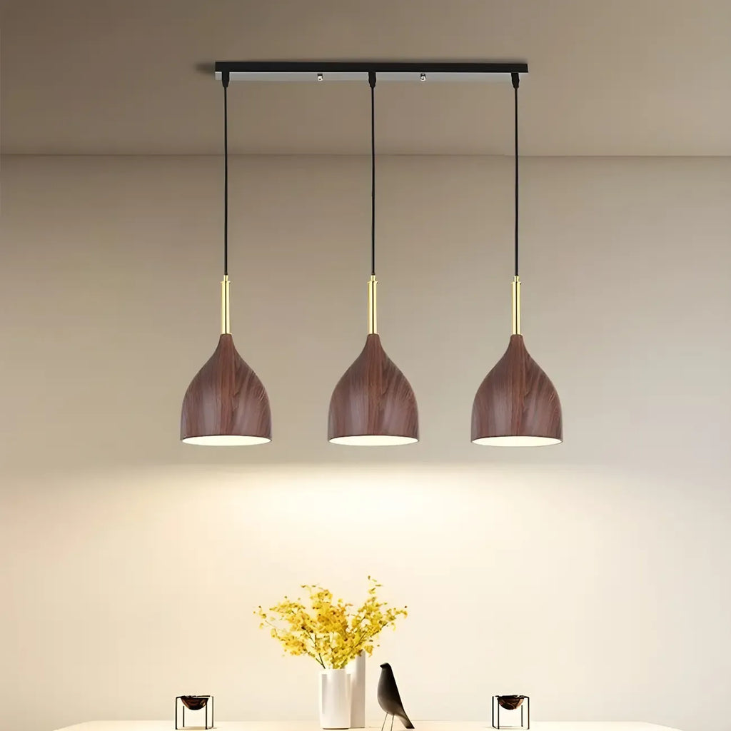 3-Light Modern Adjustable Length Island Pendant Light for Kitchen