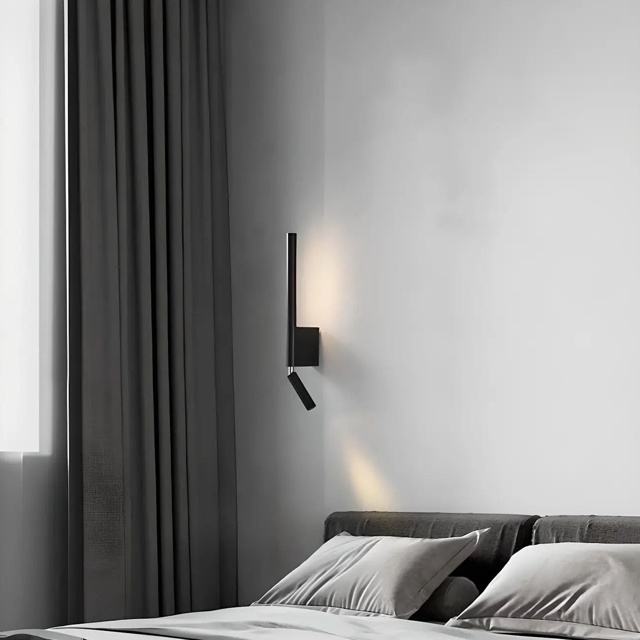 Modern 2-Light LED Metal Reading Wall Sconce for Bedroom