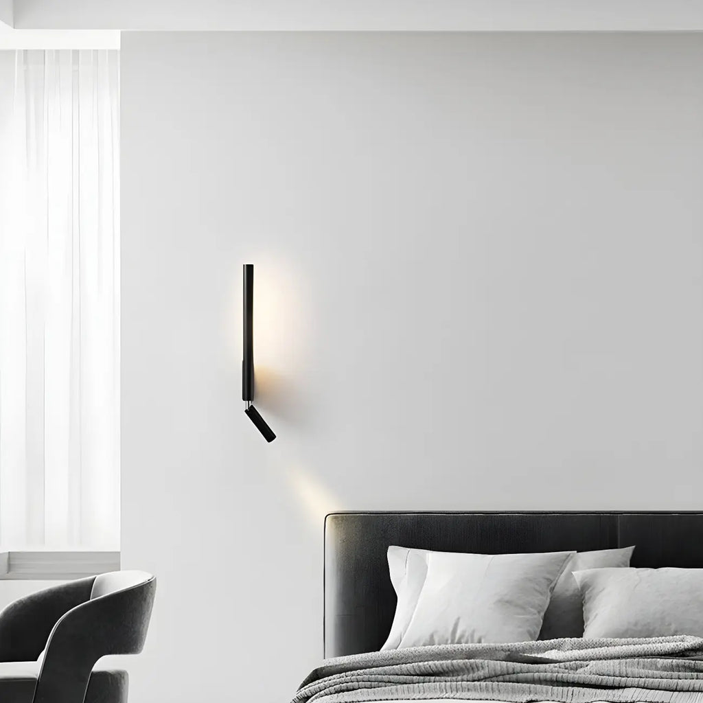 Modern 2-Light LED Metal Reading Wall Sconce for Bedroom