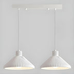 Modern Beige Cone Island Pendant Light Adjustable for Kitchen