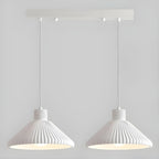 Modern Beige Cone Island Pendant Light Adjustable for Kitchen