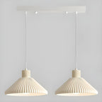 Modern Beige Cone Island Pendant Light Adjustable for Kitchen