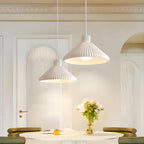 Modern Beige Cone Island Pendant Light Adjustable for Kitchen