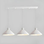 Modern Beige Cone Island Pendant Light Adjustable for Kitchen