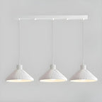 Modern Beige Cone Island Pendant Light Adjustable for Kitchen