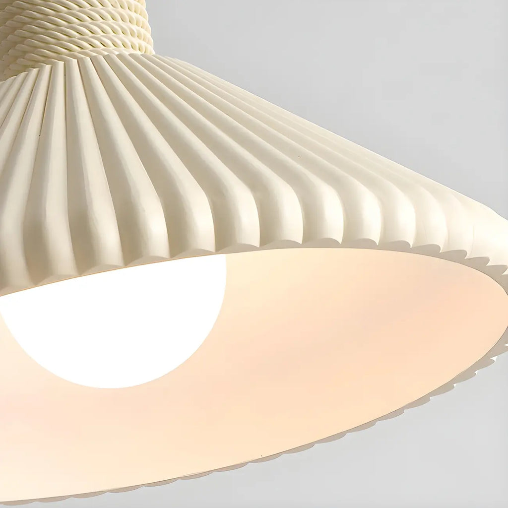 Modern Beige Cone Island Pendant Light Adjustable for Kitchen