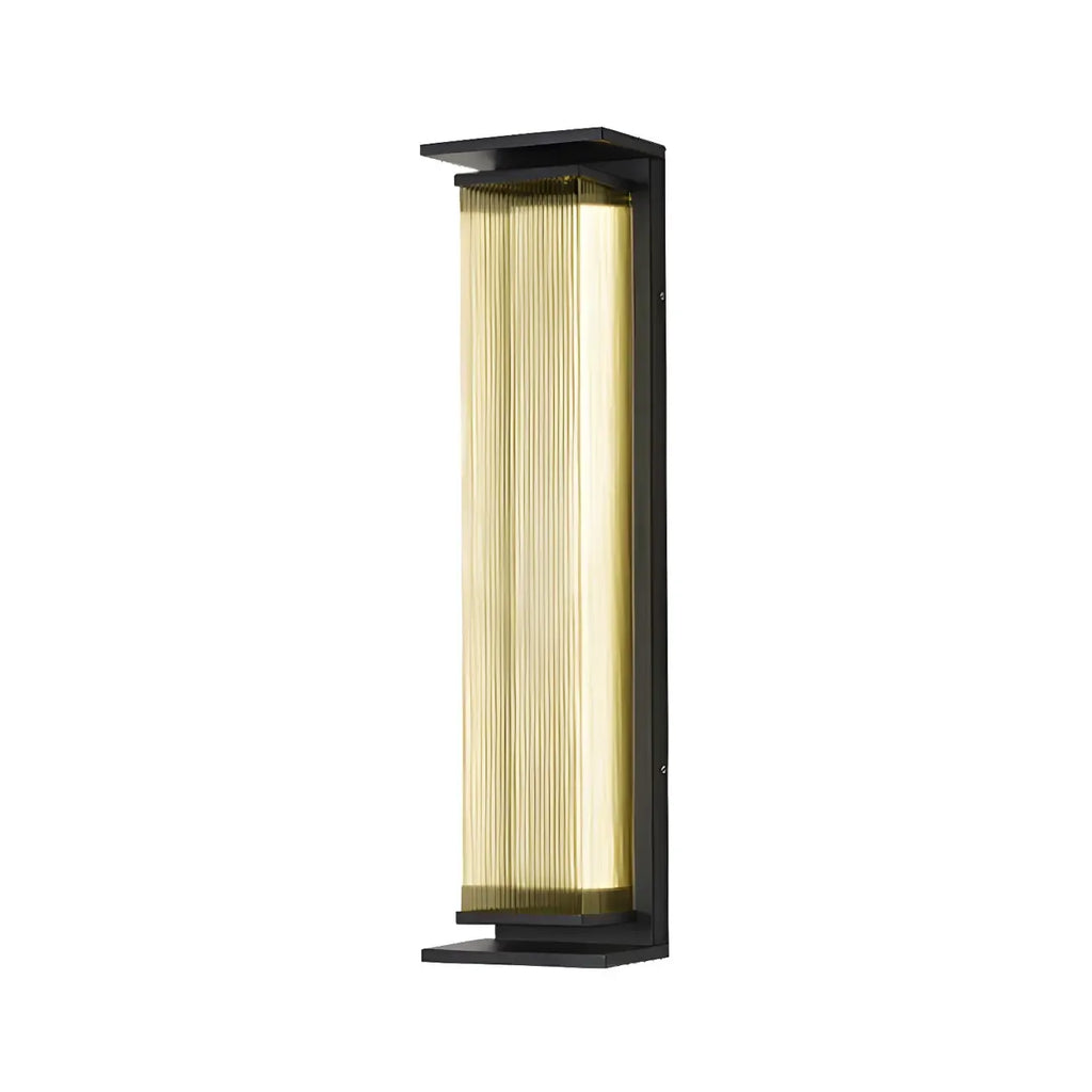 Modern Geometric Outdoor Steel LED Wall Light