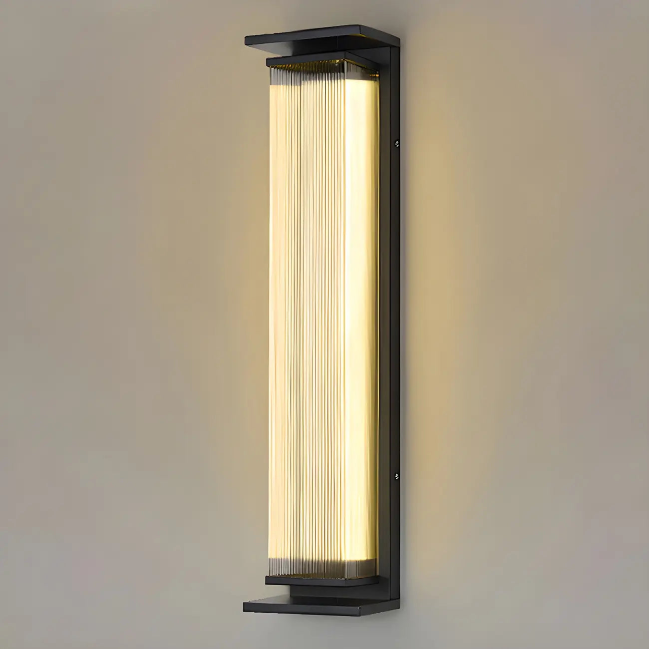 Modern Geometric Outdoor Steel LED Wall Light