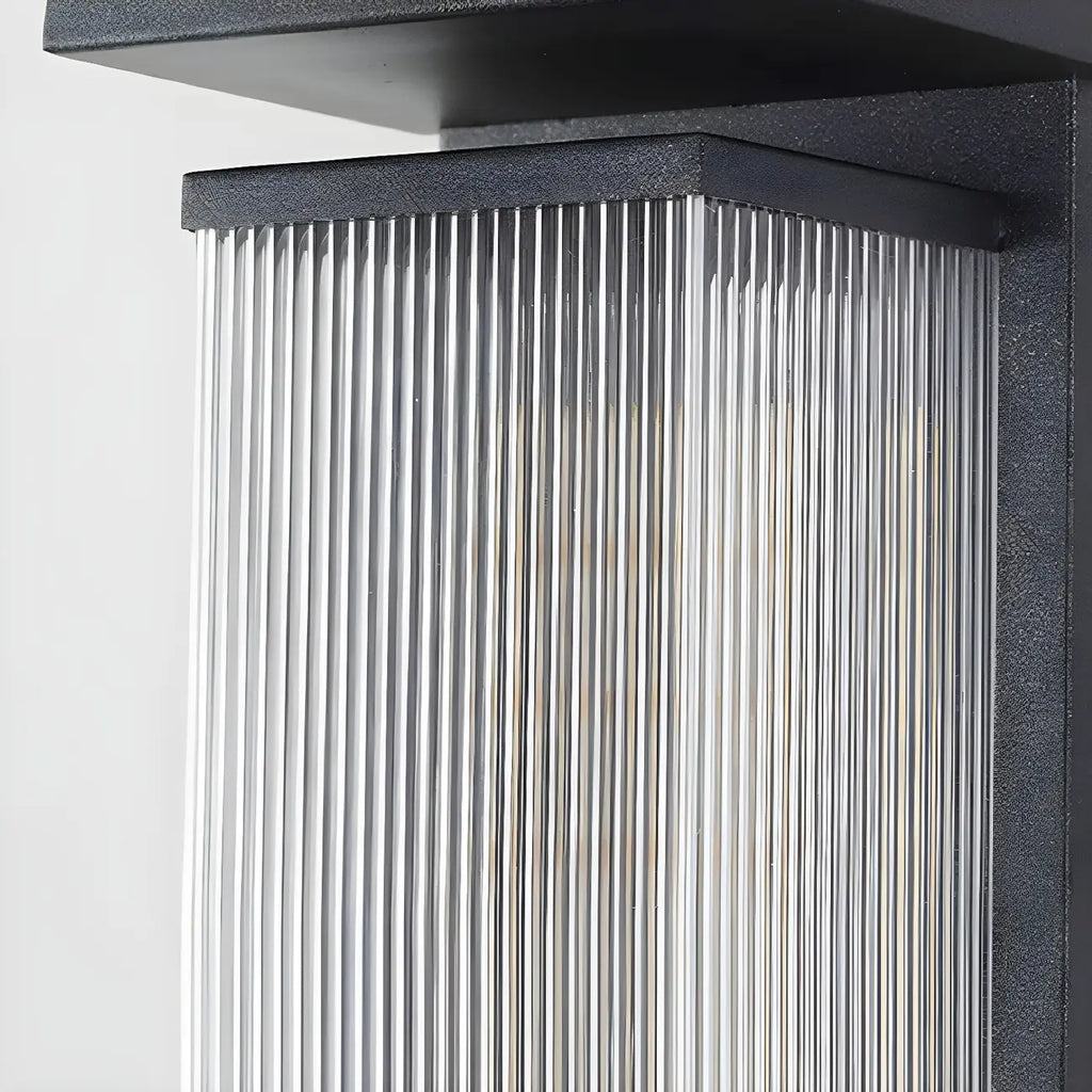 Modern Geometric Outdoor Steel LED Wall Light