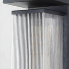 Modern Geometric Outdoor Steel LED Wall Light