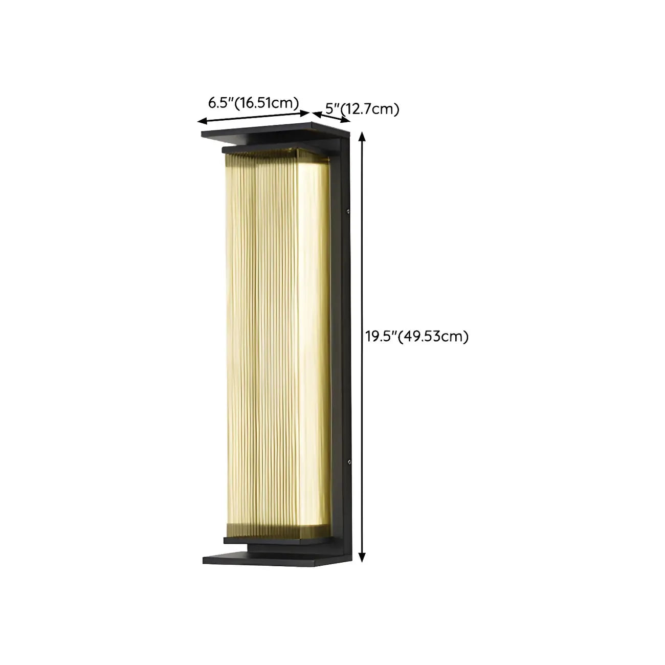 Modern Geometric Outdoor Steel LED Wall Light