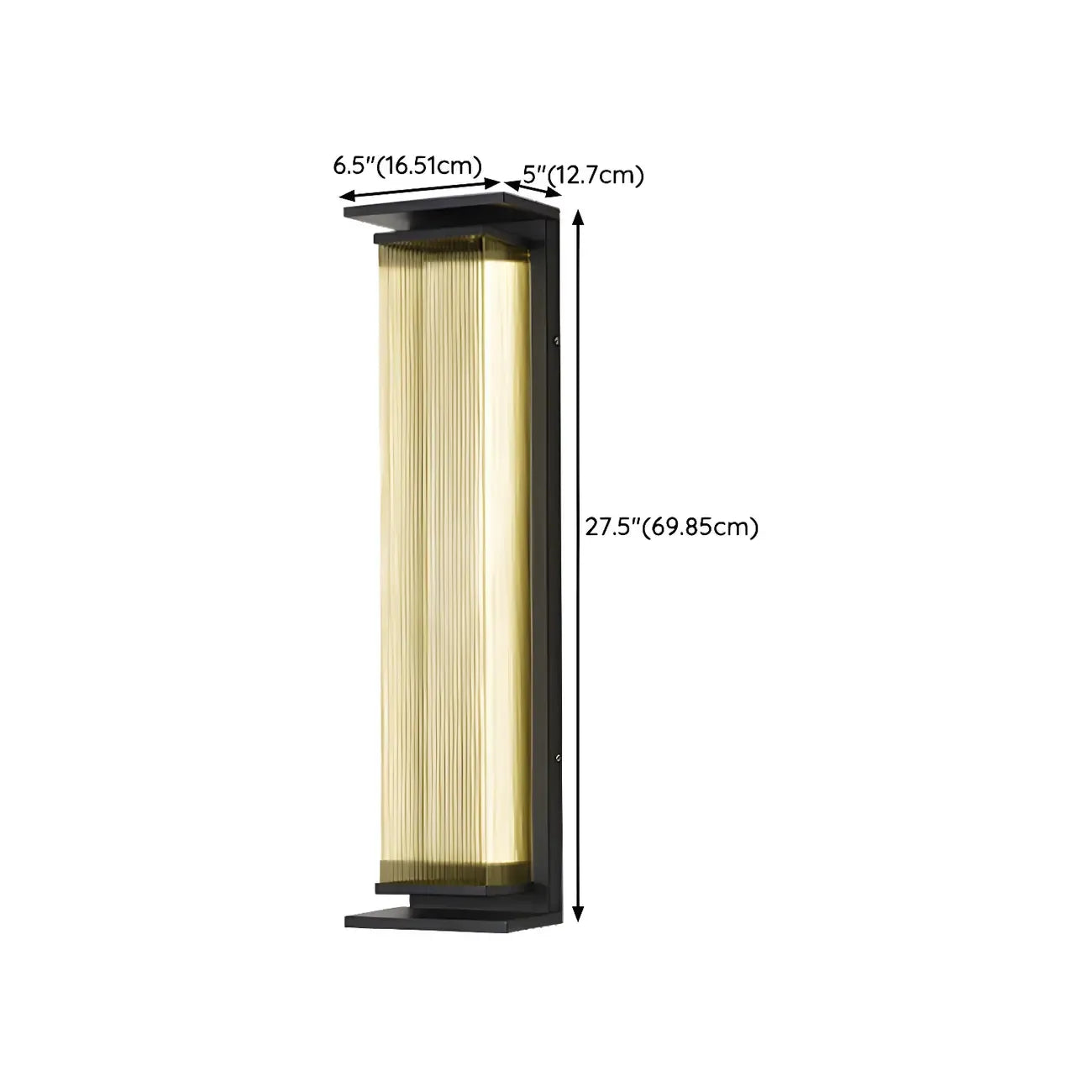 Modern Geometric Outdoor Steel LED Wall Light