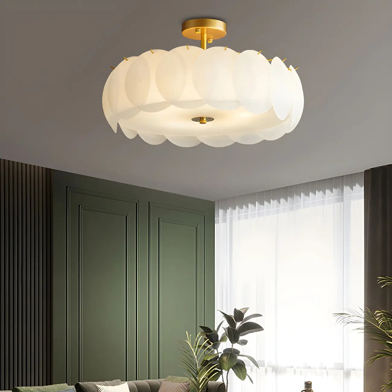 4/5 Lights Modern LED Semi Flush Ceiling Light for Bedroom