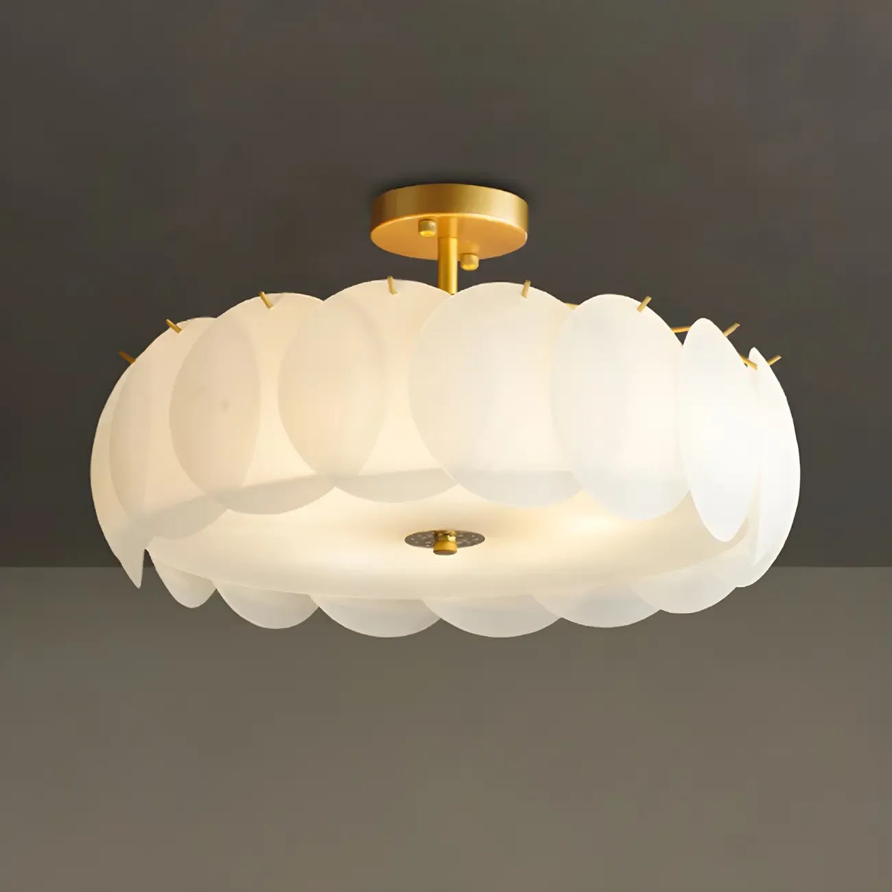4/5 Lights Modern LED Semi Flush Ceiling Light for Bedroom