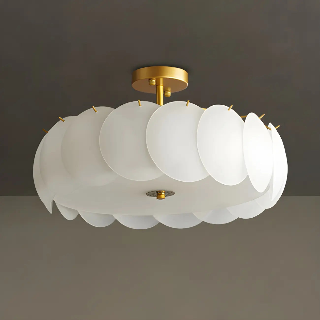 4/5 Lights Modern LED Semi Flush Ceiling Light for Bedroom