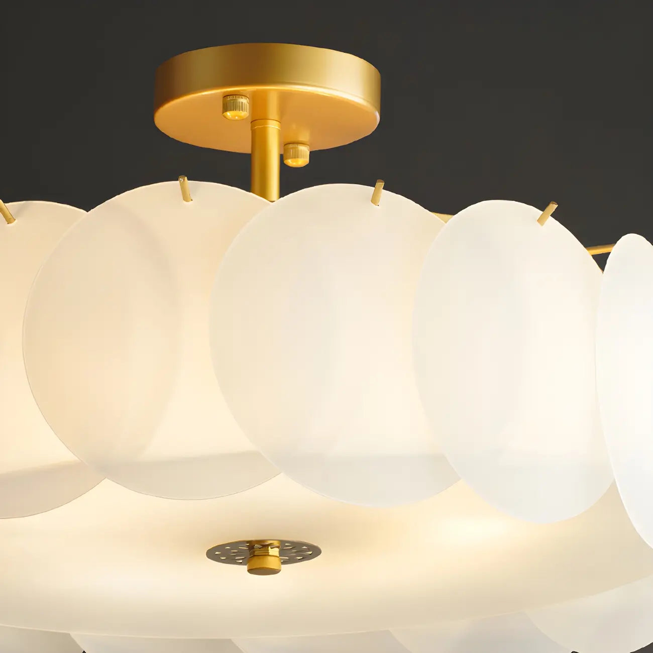 4/5 Lights Modern LED Semi Flush Ceiling Light for Bedroom