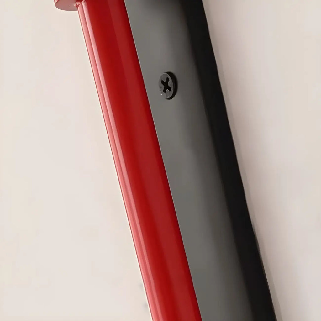 Elegant Geometric Red Swing Arm Wall Light for Dining Room